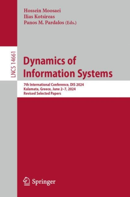 Book cover of: Dynamics of Information Systems. By: Hossein Moosaei