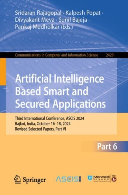 Book cover of: Artificial Intelligence Based Smart and Secured Applications