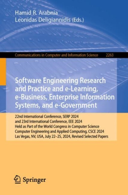 Book cover of: Software Engineering Research and Practice and e-Learning, e-Business, Enterprise Information Systems, and e-Government