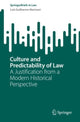 Book cover of: Culture and Predictability of Law