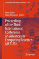 Book cover of: Proceedings of the Third International Conference on Advances in Computing Research (ACR’25)