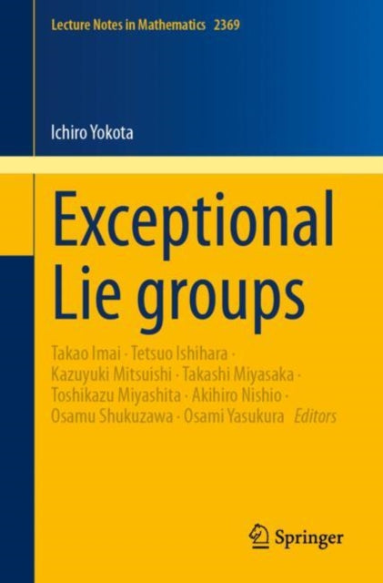 Book cover of: Exceptional Lie groups