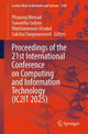 Book cover of: Proceedings of the 21st International Conference on Computing and Information Technology (IC2IT 2025)