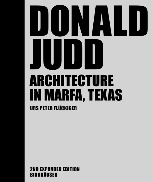 Book cover of: Donald Judd. By: Urs Peter Flückiger