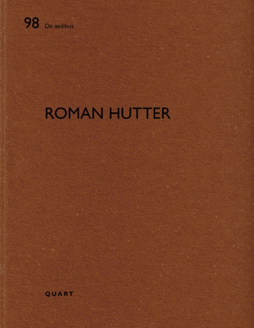 Book cover of: Roman Hutter. By: Heinz Wirz