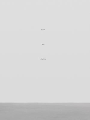 Ugo Rondinone: Thank You Silence