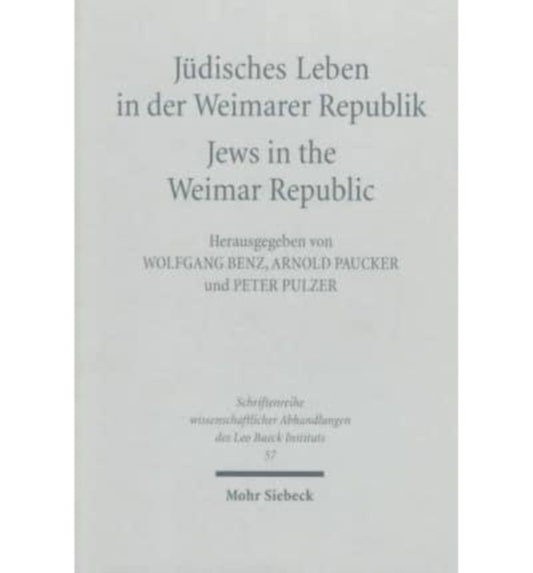 Book cover of: Judisches Leben in der Weimarer Republik /Jews in the Weimar Republic