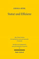 Book cover of: Statut und Effizienz. By: Giesela Rühl