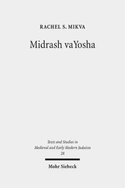 Book cover of: Midrash vaYosha. By: Rachel Mikva