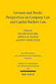 Book cover of: German and Nordic Perspectives on Company Law and Capital Markets Law. By: Holger Fleischer