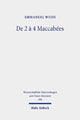 Book cover of: De 2 a 4 Maccabees. By: Emmanuel Weiss