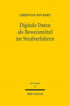 Book cover of: Digitale Daten als Beweismittel im Strafverfahren. By: Christian Rückert