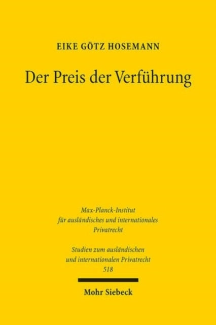 Book cover of: Der Preis der Verfuhrung. By: Eike Götz Hosemann