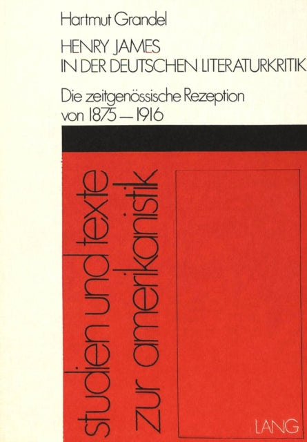Book cover of: Henry James in der deutschen Literaturkritik