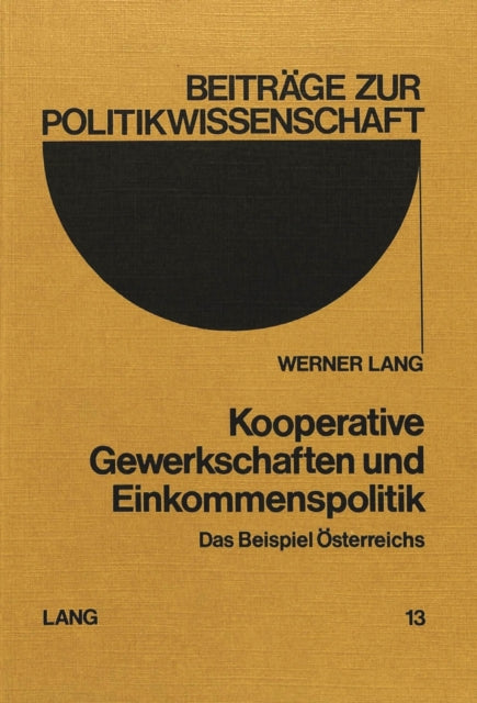 Book cover of: Kooperative Gewerkschaften und Einkommenspolitik
