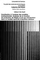 Book cover of: Contribution a l'analyse des modeles multisectoriels