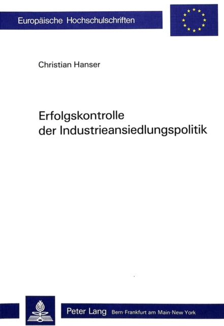 Book cover of: Erfolgskontrolle der Industrieansiedlungspolitik
