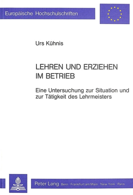 Book cover of: Lehren und Erziehen im Betrieb