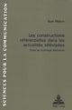 Book cover of: Les constructions referentielles dans les actualites televisees