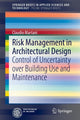 Book cover of: Risk Management in Architectural Design. By: Claudio Martani