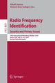 Book cover of: Radio Frequency Identification: Security and Privacy Issues. By: Nitesh Saxena