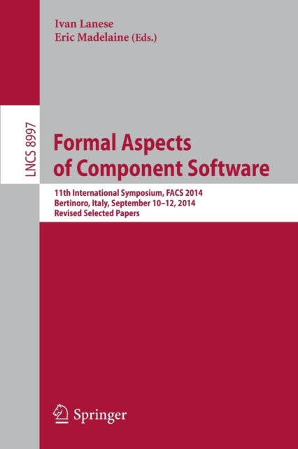 Book cover of: Formal Aspects of Component Software. By: Ivan Lanese