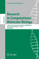 Book cover of: Research in Computational Molecular Biology. By: Teresa M. Przytycka