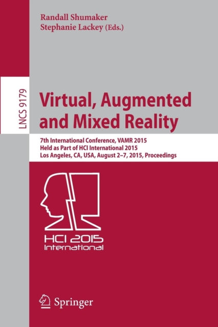 Book cover of: Virtual, Augmented and Mixed Reality. By: Randall Shumaker