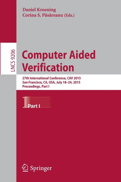 Book cover of: Computer Aided Verification. By: Daniel Kroening