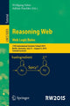 Book cover of: Reasoning Web. Web Logic Rules. By: Wolfgang Faber