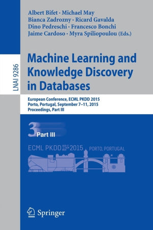 Machine Learning and Knowledge Discovery in Databases