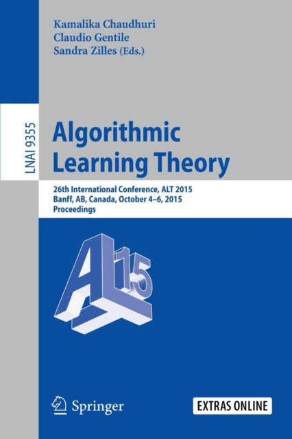 Book cover of: Algorithmic Learning Theory. By: Kamalika Chaudhuri