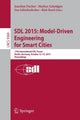 Book cover of: SDL 2015: Model-Driven Engineering for Smart Cities. By: Joachim Fischer