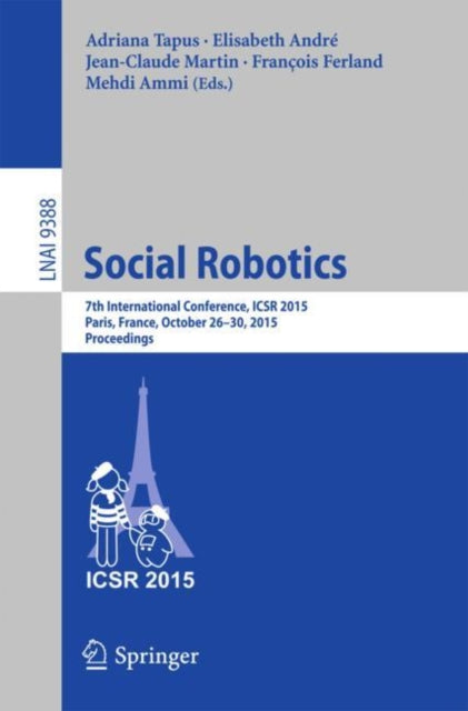 Book cover of: Social Robotics. By: Adriana Tapus