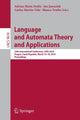 Book cover of: Language and Automata Theory and Applications. By: Adrian-Horia Dediu