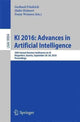 Book cover of: KI 2016: Advances in Artificial Intelligence. By: Gerhard Friedrich