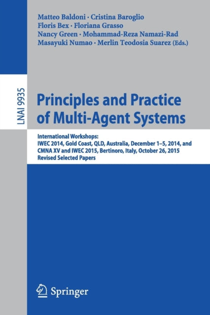 Book cover of: Principles and Practice of Multi-Agent Systems. By: Matteo Baldoni