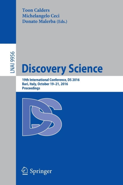 Book cover of: Discovery Science. By: Toon Calders