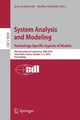 Book cover of: System Analysis and Modeling. Technology-Specific Aspects of Models. By: Grabowski Jens