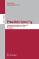 Book cover of: Provable Security. By: Liqun Chen
