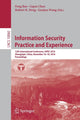 Book cover of: Information Security Practice and Experience. By: Feng Bao