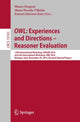 Book cover of: OWL: Experiences and Directions – Reasoner Evaluation. By: Mauro Dragoni