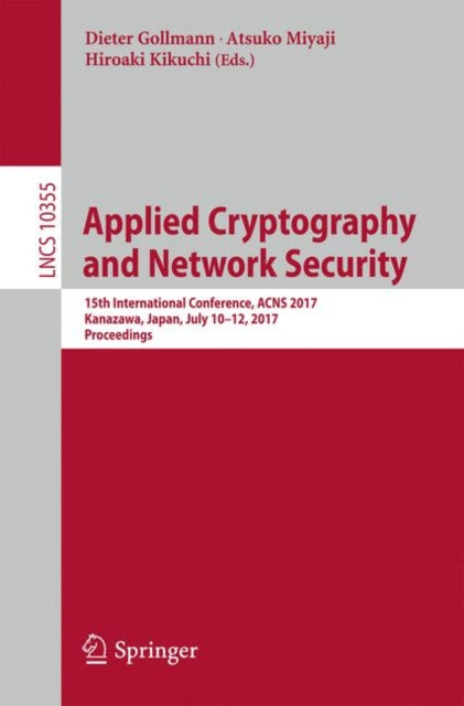 Book cover of: Applied Cryptography and Network Security. By: Dieter Gollmann