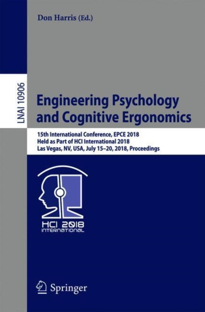 Book cover of: Engineering Psychology and Cognitive Ergonomics. By: Don Harris