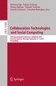 Book cover of: Collaboration Technologies and Social Computing. By: Hironori Egi