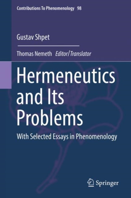 Book cover of: Hermeneutics and Its Problems. By: Gustav Shpet