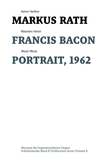 Book cover of: Francis Bacon. By: Markus Rath