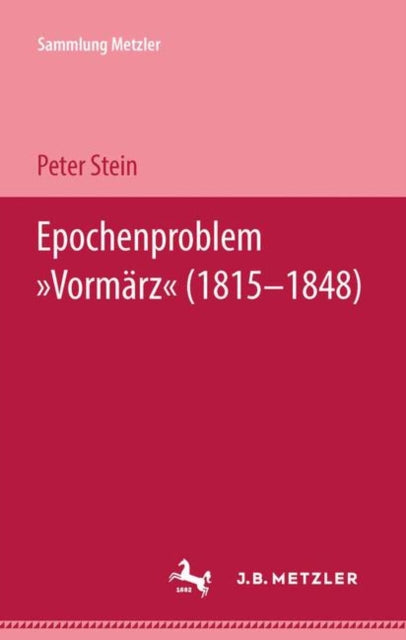 Book cover of: Epochenproblem "Vormarz" (1815–1848)