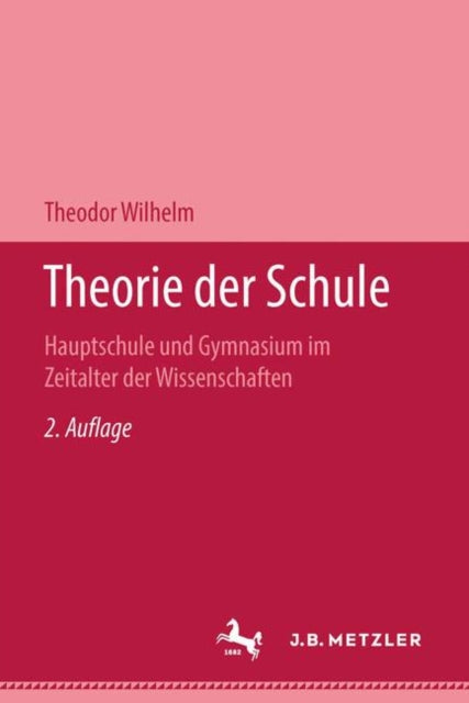 Book cover of: Theorie der Schule. By: Theodor Wilhelm