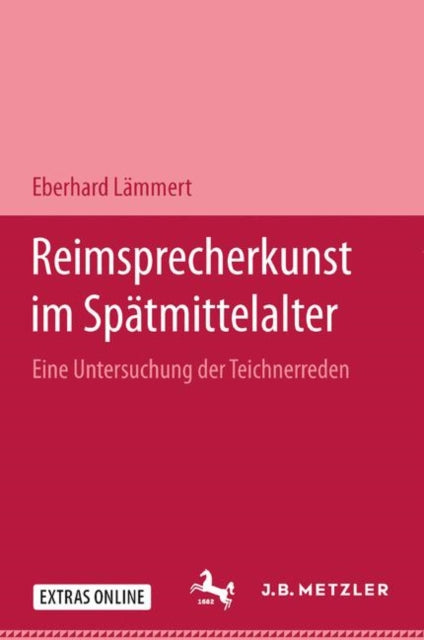 Book cover of: Reimsprecherkunst im Spatmittelalter. By: Eberhard Lämmert